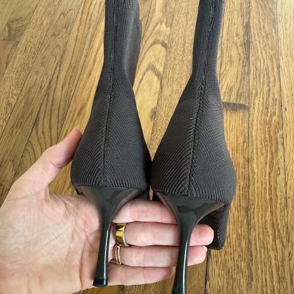 Zara grey Stiletto Heel Ankle Boots - Picture 4 of 7